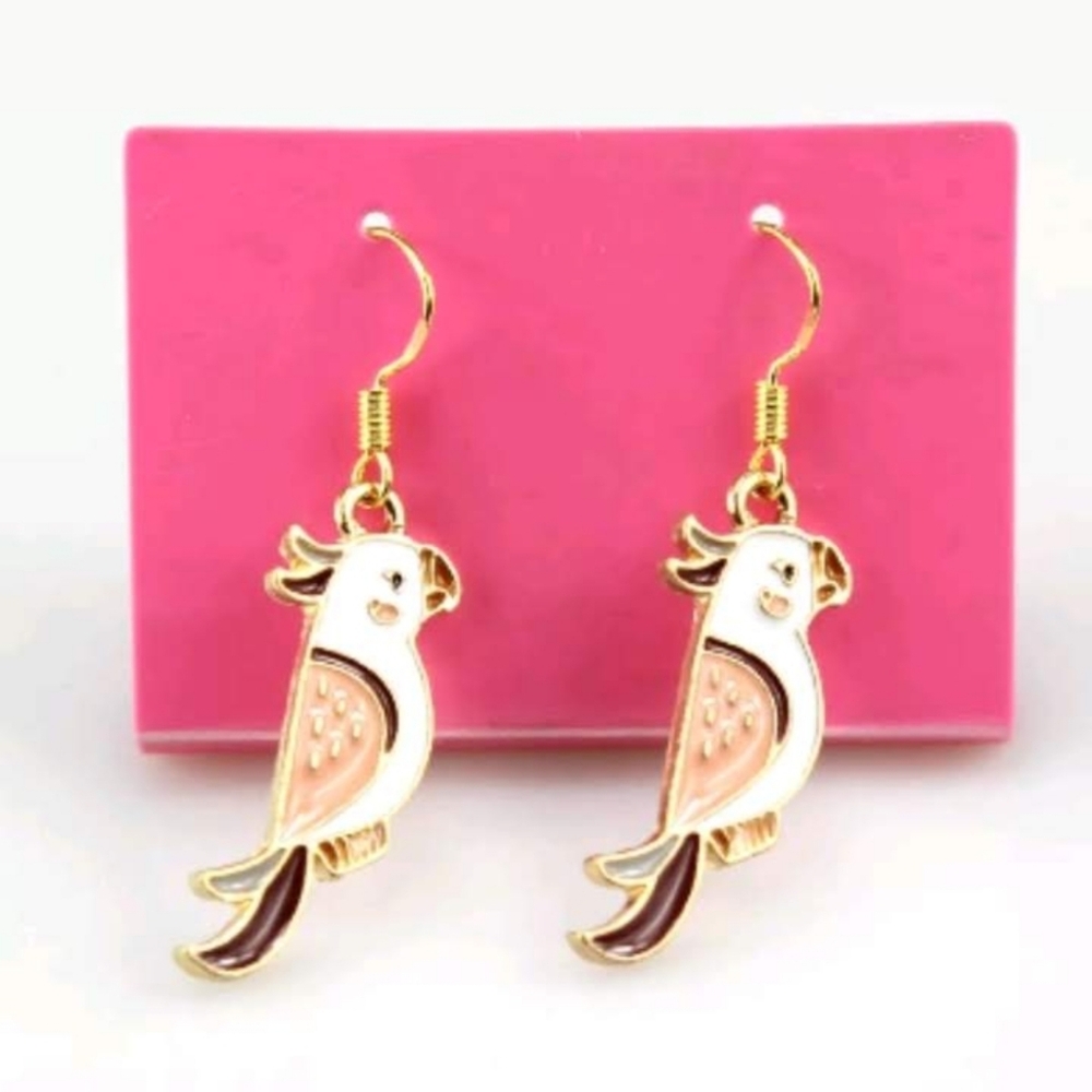 New Enamel Bird Dangle Earrings.
